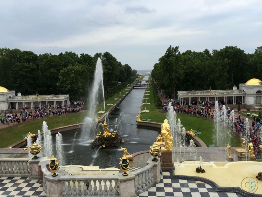 Peterhof Gardens Fountains And Statues
